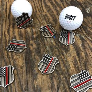 Thin Red Line Ball Marker